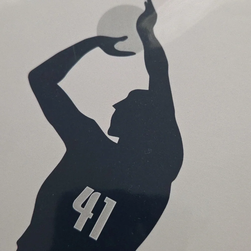 DIRK 41 Swish Navy Basketball Player Wall Art
